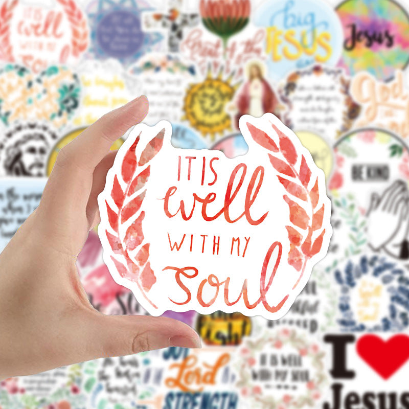 Jesus Christian Faith Quotes Stickers