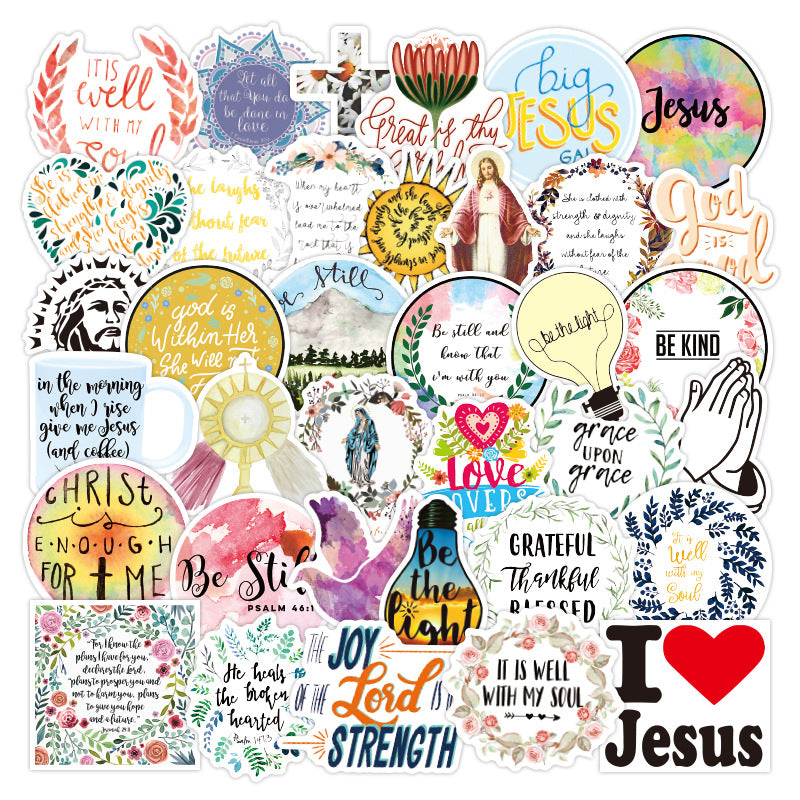 Jesus Christian Faith Quotes Stickers