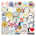 Jesus Christian Faith Quotes Stickers