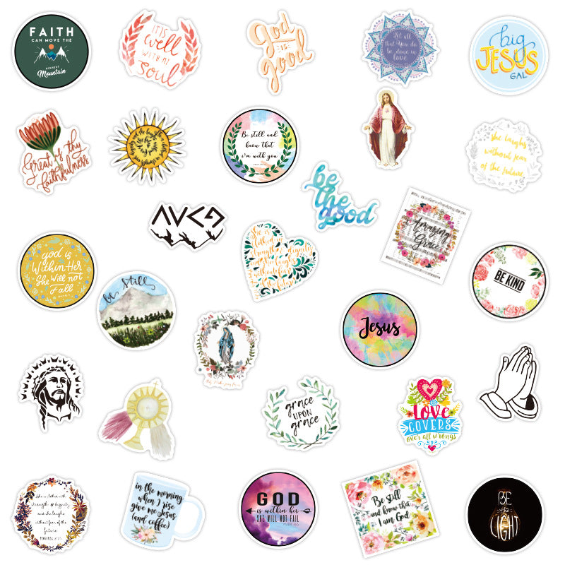 Jesus Christian Faith Quotes Stickers