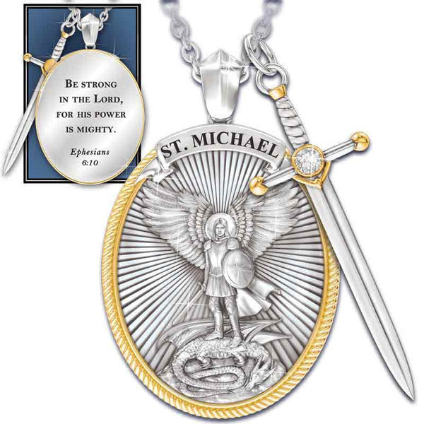 Saint Michael The Archangel Medal - Patron Saints Medal Necklace