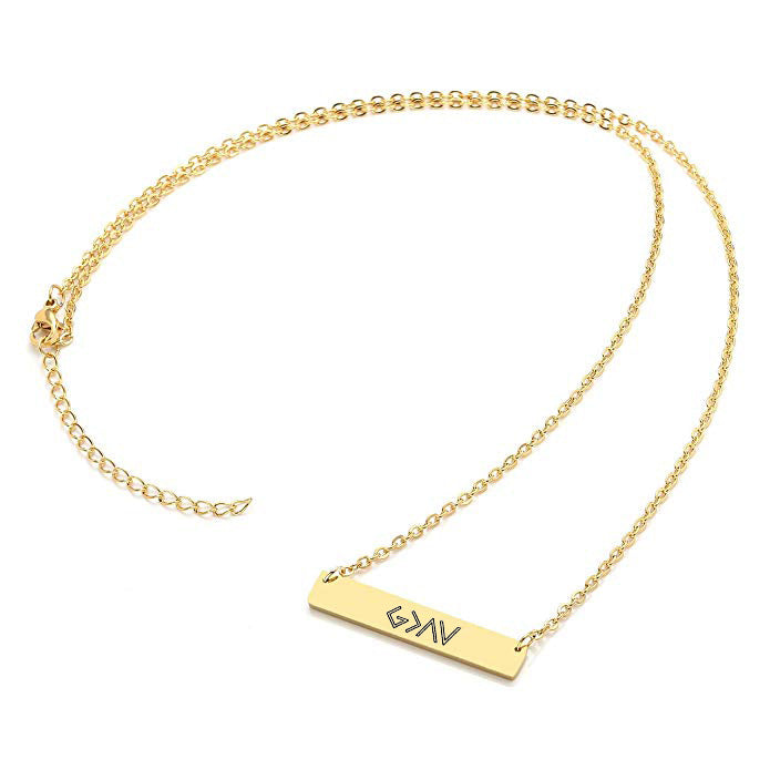 God Is Greater Than The Highs and Lows Necklace - Christian Jewelry, Confirmation Gift Bible Verse, Faith Necklace, Religious Christian Gifts for Women Men
