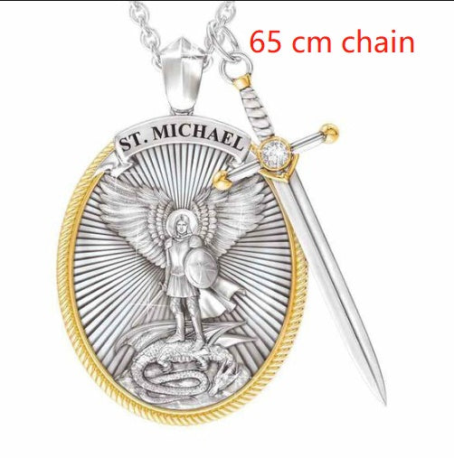 Saint Michael The Archangel Medal - Patron Saints Medal Necklace
