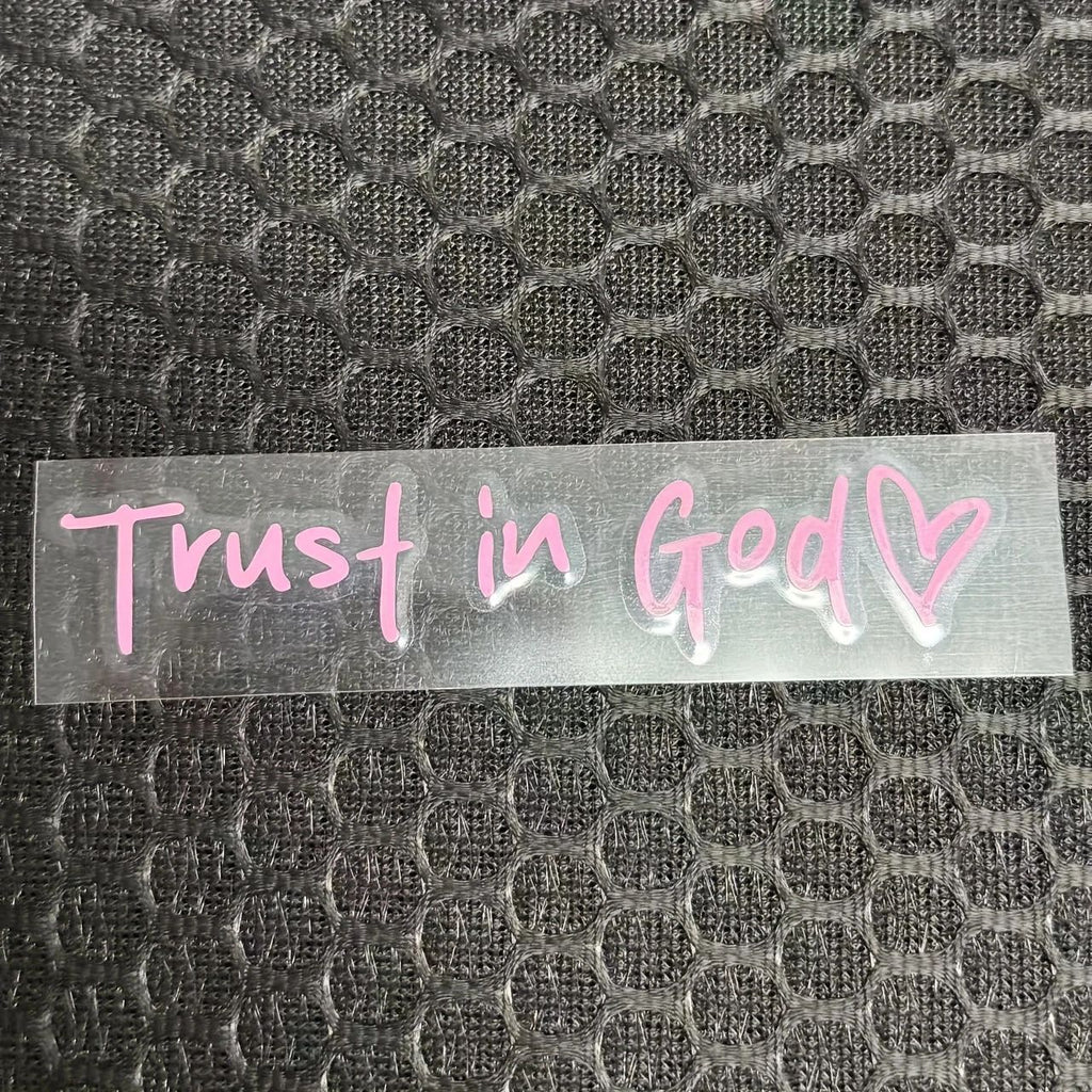 Trust In God Rear View Mirror Sticker