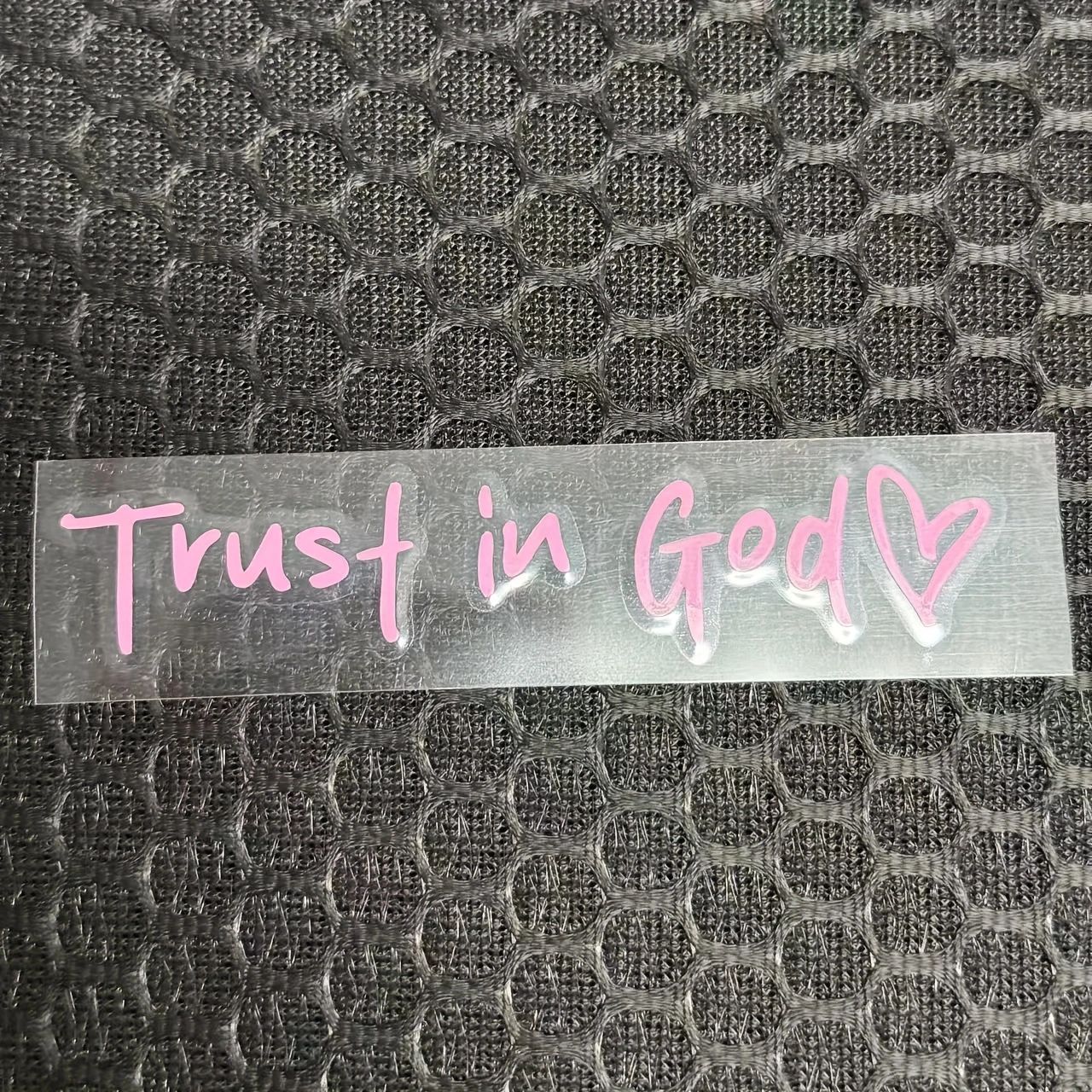 Trust In God Rear View Mirror Sticker