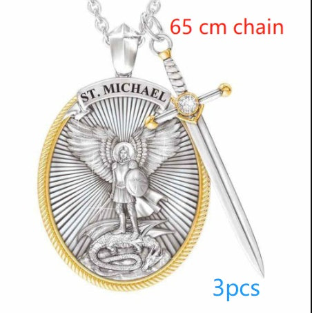 Saint Michael The Archangel Medal - Patron Saints Medal Necklace