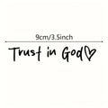 Trust In God Rear View Mirror Sticker